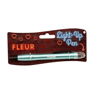 Bolígrafo iluminado - Fleur