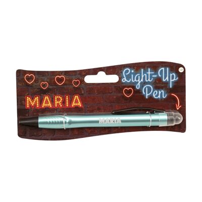 Bolígrafo iluminado - Maria