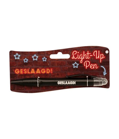 Light up pen - Geslaagd