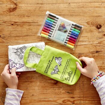 Set de table papillon à colorier cadeau créatif pour enfants 3