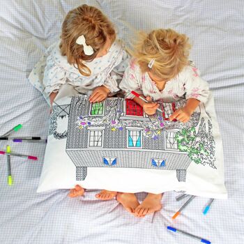 Taie d'oreiller décorative de maison de poupée, linge de lit créatif pour enfants 3