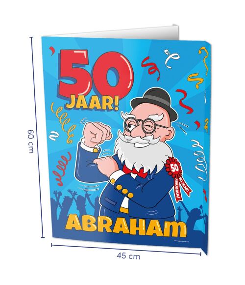 Window signs - Abraham 50 jaar