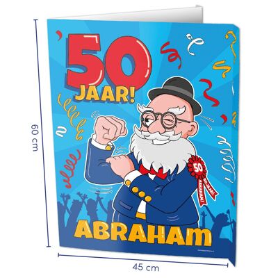 Letreros para ventanas - Abraham 50 jaar