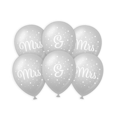 Wedding balloons - Mrs. & Mrs.