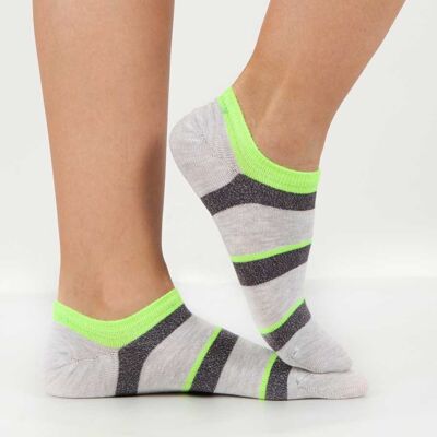 Ankle Stripes neon Socks