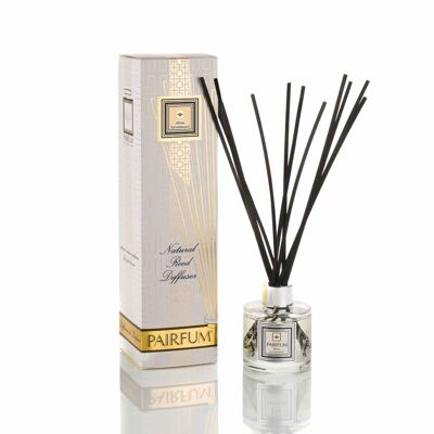 Reed Diffuser - Natural & Long Lasting - Tower Shape - Classic Size - White Sandalwood