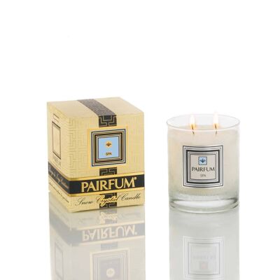 Perfumed Candle - Classic Size - Natural Snow Crystal Wax - SPA
