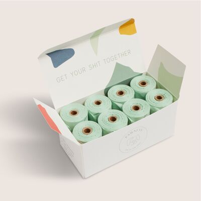 100% compostable poop bags