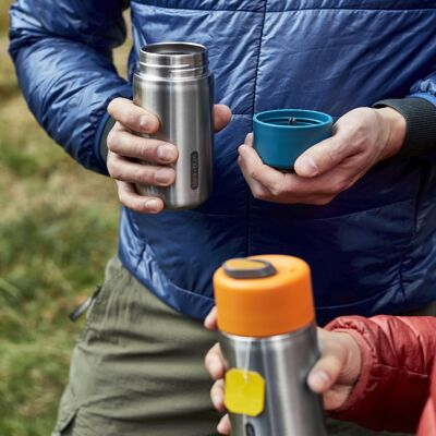 Taza de viaje con aislamiento - Taza de viaje de acero inoxidable a prueba de fugas - Naranja