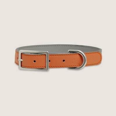 Vegan  Leather Collar Bo – Coral Large