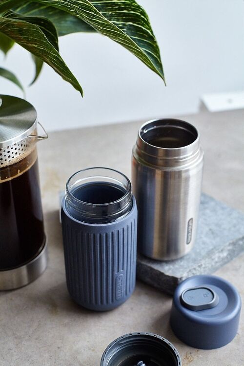 Insulated Travel Mug - Leak Proof Stainless Steel Travel Cup - Slate