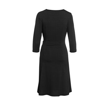 Robe noire effet portefeuille en tissu durable 2