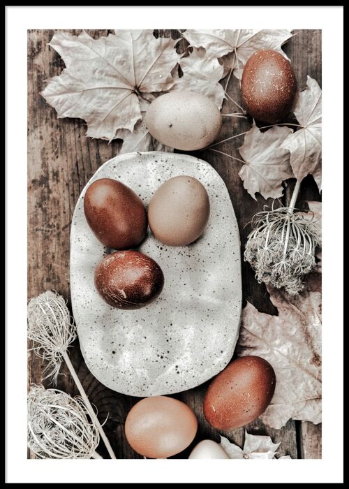Warm egg poster