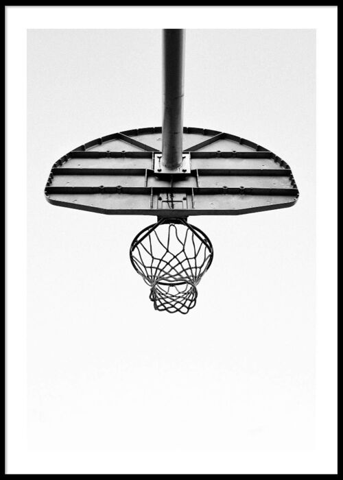 Basketball hoop poster