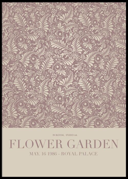 Flower garden poster