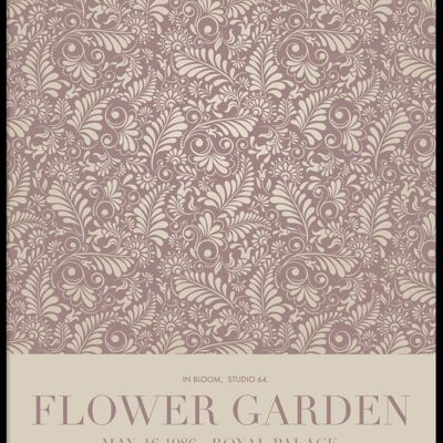 Affiche jardin fleuri