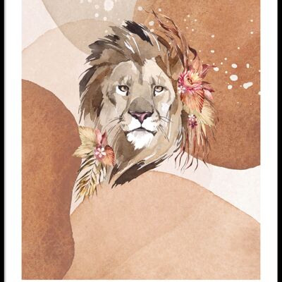 Poster con ritratto di leone