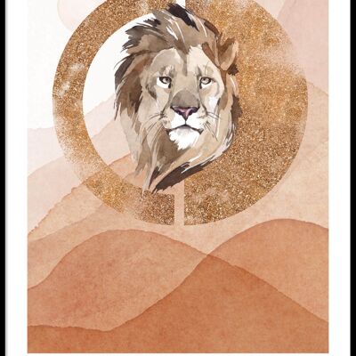 Lion portrait 2 poster
