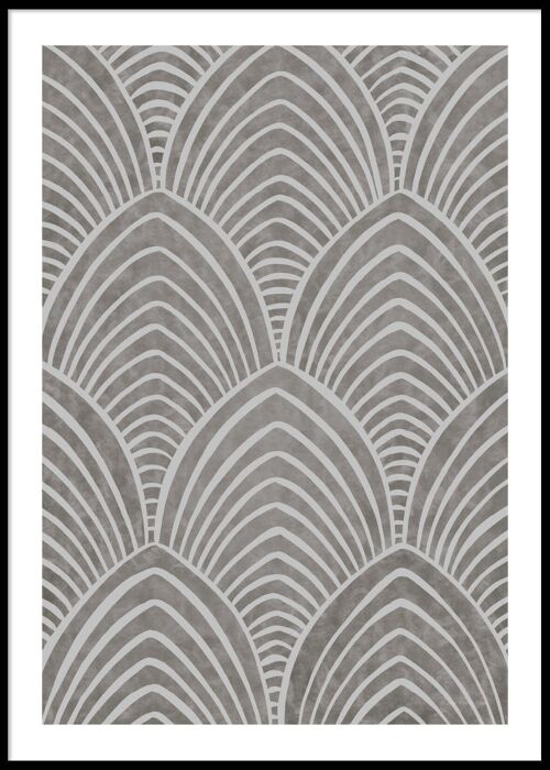 Grey pattern poster