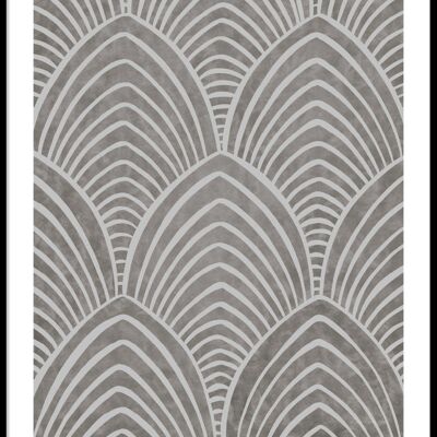 Grey pattern poster