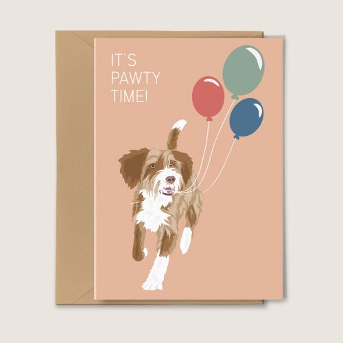 Greeting card It's Pawty Time