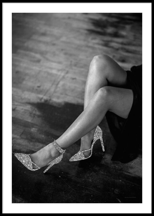 Glitter heels poster
