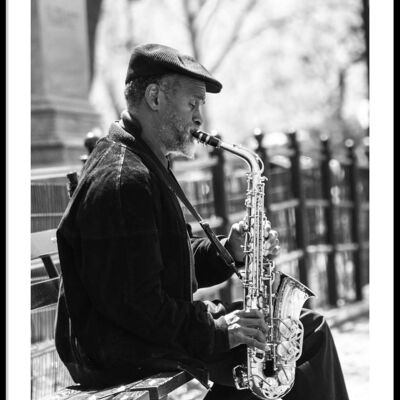Poster di New York uomo sassofono