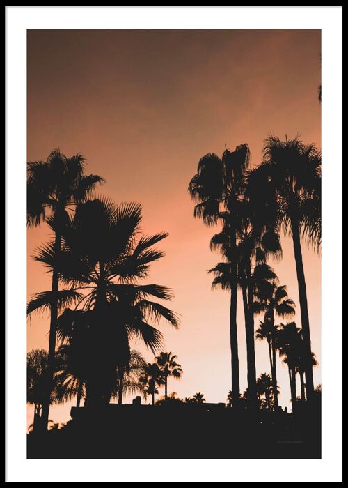 Marbella sunset poster