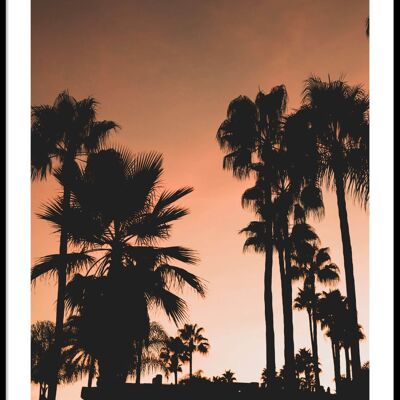 Affiche coucher de soleil de Marbella