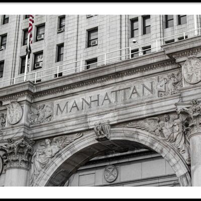 Póster del edificio de Manhattan