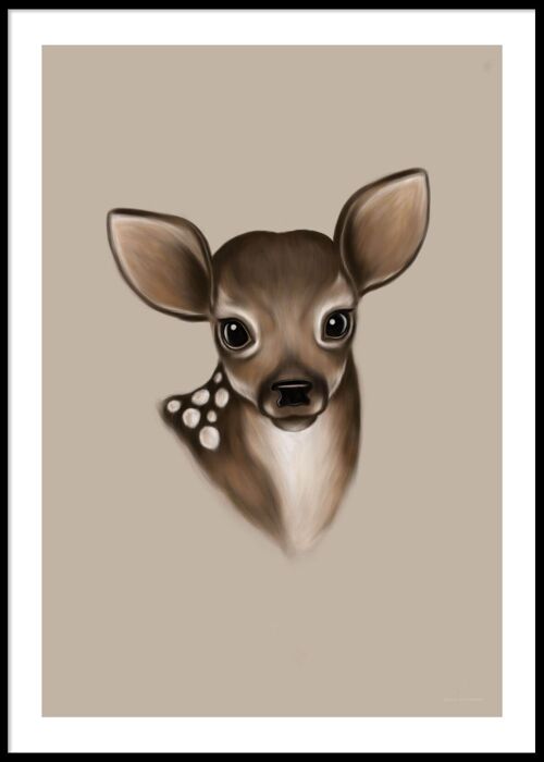 Deer baby poster