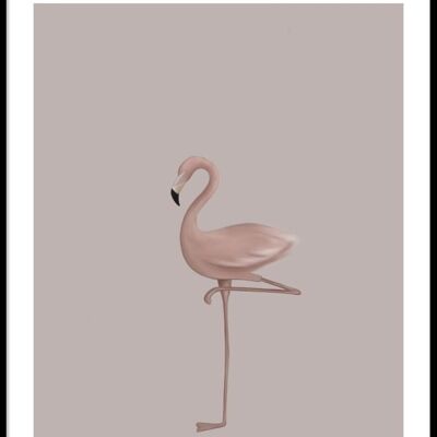Flamingo baby poster