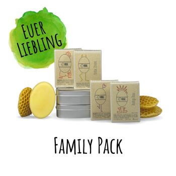 Pack familial - un total de 120 grammes de crème pour les mains solide avec des boîtes - ensemble avec 2 boîtes 2