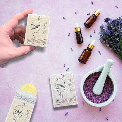 Lovely Lavender - solid hand cream - 30 grams of GreenCreme