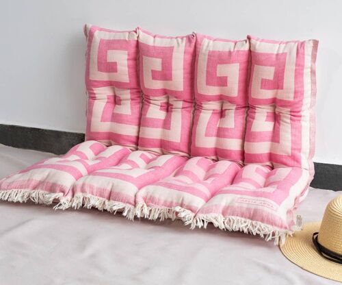 Cushion megalos meandros pink