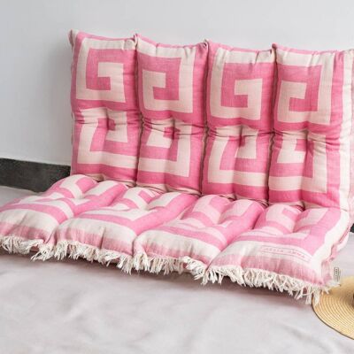 Cushion megalos meandros pink