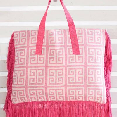 TASCHE MEANDROS PINK RELAX FRINGE