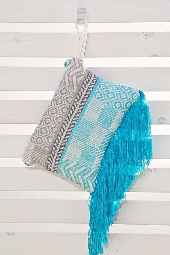 CLUTCH IFANTO TÜRKIS & ANTHRAX Relax Fransen