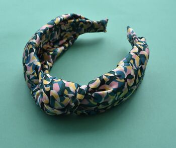 Bande Alice de luxe avec nœud en soie - Liberty of London Artist Bounce Silk Satin 4