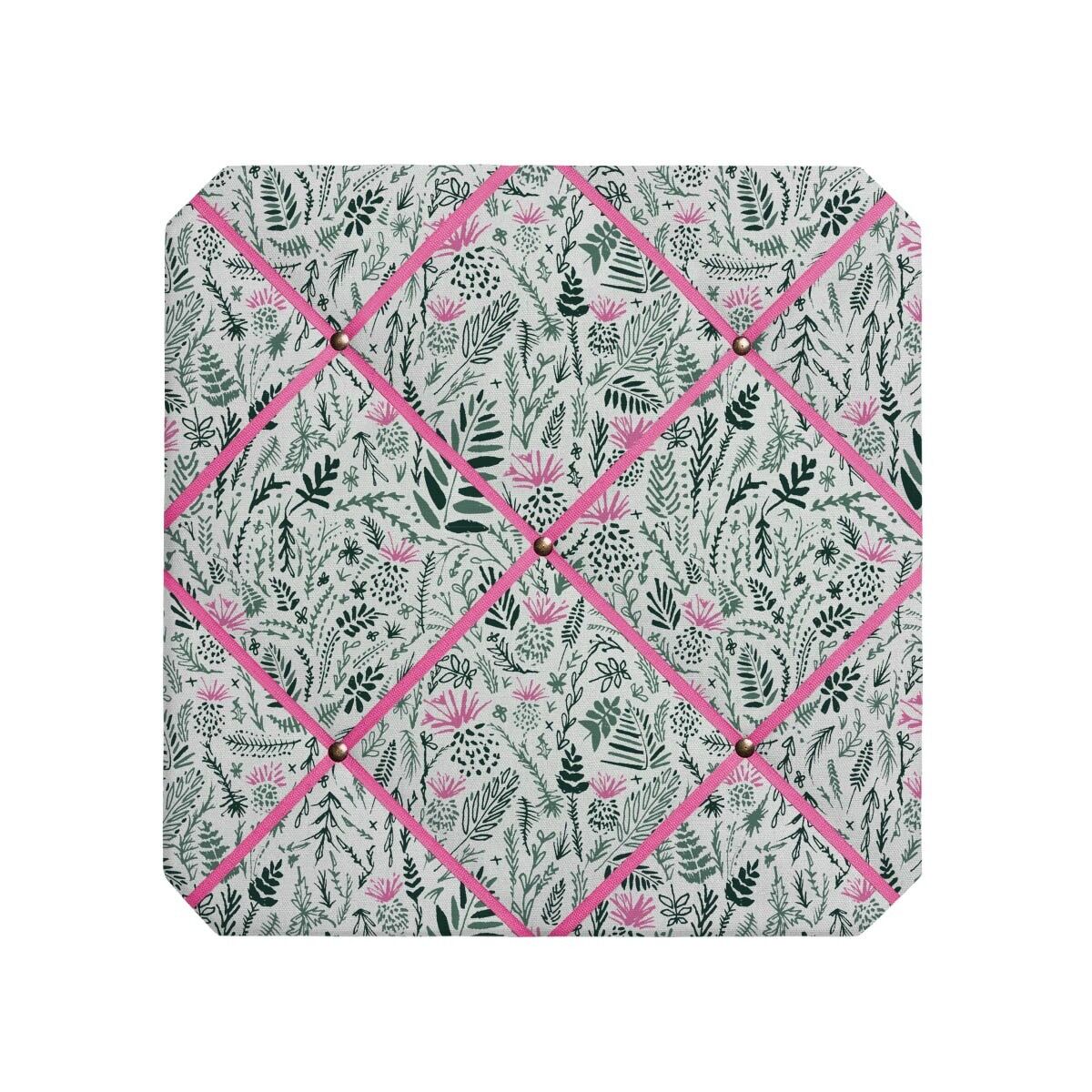 Bacheca in tessuto floreale