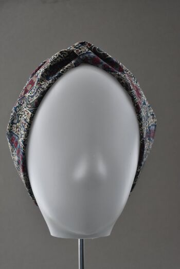 Bandeau turban torsadé pour femme - imprimé Liberty of London Bourton Paisley 2