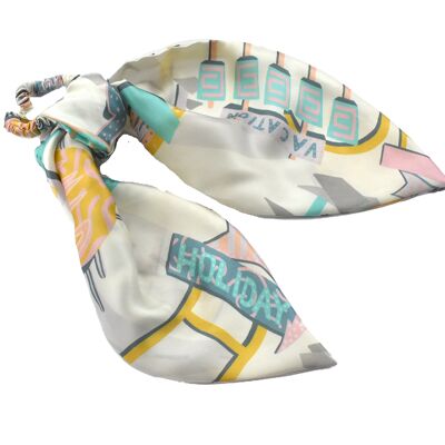 BUNDLE 4 x Luxury Scarf Tie Scrunchies - in Limited Edition Liberty of London Silk Satin (Various)