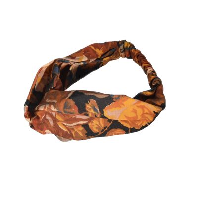 Diadema Tot Twisted Turban - Winter Rust Rose - en lana Varuna Vintage Liberty of London