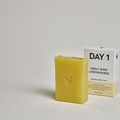 DAY 1 Shampoo Soap Bar -  Early Bird Lemongrass