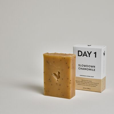 DAY 1 Scrub Soap Bar - Slowdown Chamomile