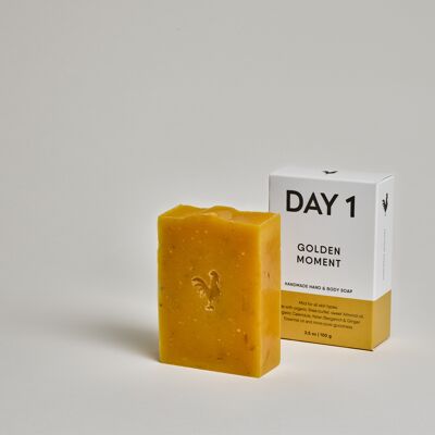 DAY 1 Hand & Body Soap Bar - Golden Moment