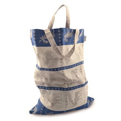 Textile bag , Elk blue