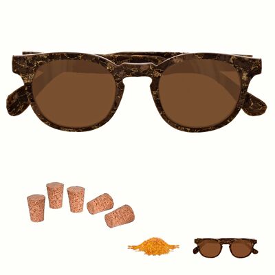 Bolonia Dark model - 100% recycled sunglasses