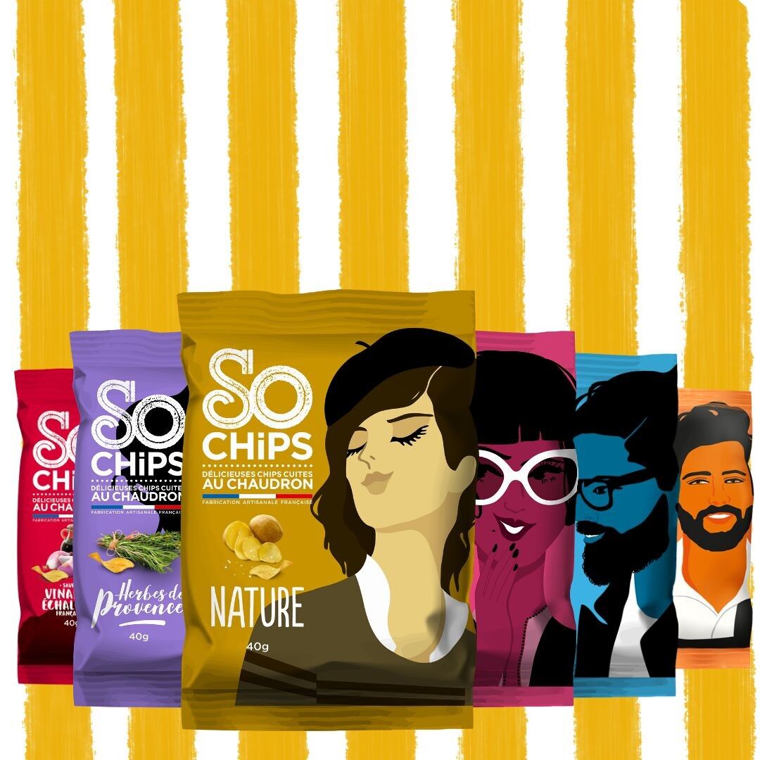 Crisps 40g Artisan Quality Label • PACK 5 recipes