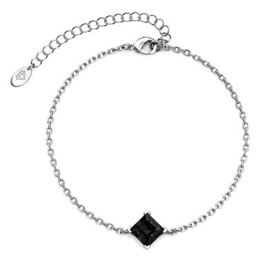 Calle Bracelet - Silver and Black